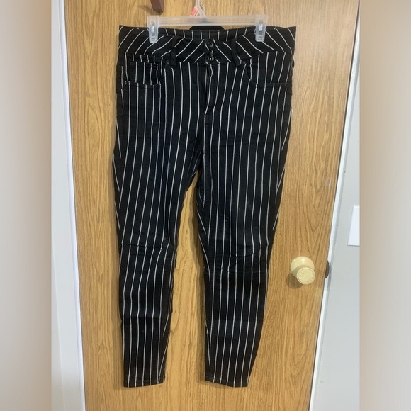 Hot topic striped jeans skinny high rise - Picture 3 of 3